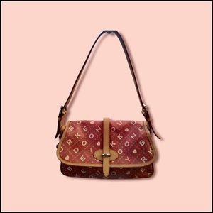 Vintage Dooney & Bourke Crossword Shoulder Bag
